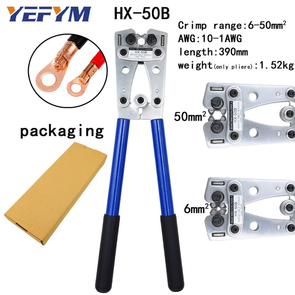 Ratchet Terminal Crimper, Wire Crimping Pliers Manual Tools 5.5?38mm²