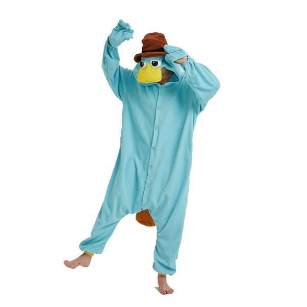 Unisex Duck Kigurumis Women Onesies Adult Winter Pajama Funny