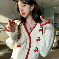 womenkntiwear, cardigan sweaters, Fashion Sweater, korean style