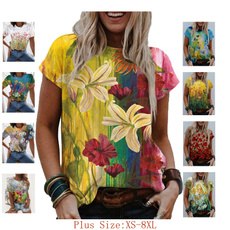 vnecktshirt, Tops & Tees, Tees & T-Shirts, Floral