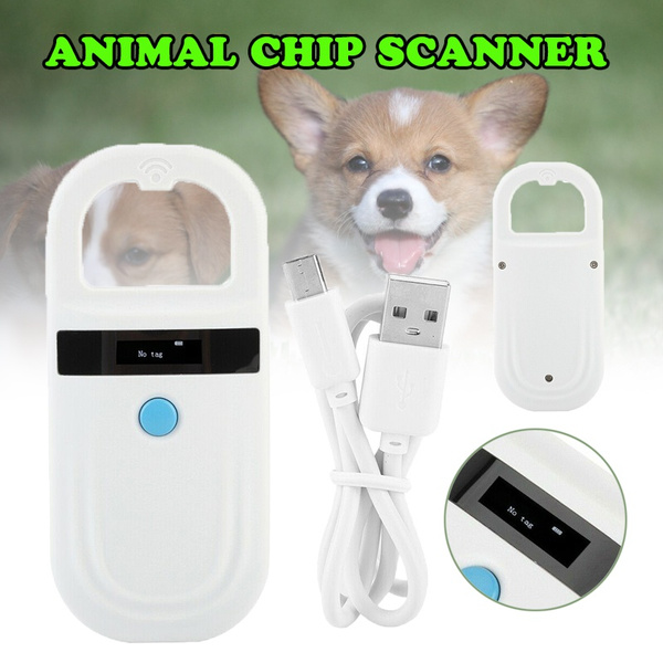 New Rechargeable Animal Chip ID Microchip Scanner Pet Dog Tag Reader White  | Wish