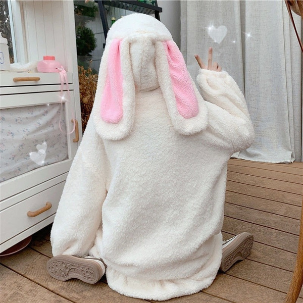 Pink bunny online sweatshirt