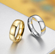 Couple Rings, minimalist, mirrorgoldring, Jewelry