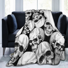 skeletonskeleton, Goth, bedblanket, skull