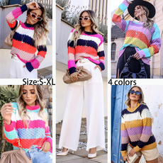 popularity, Fashion, solidcolorsweater, Casual sweater
