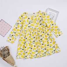casualdailywear, adorablefruitpattern, Summer, Long Sleeve