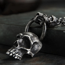 Party Necklace, skullnecklace, punk necklace, Chain
