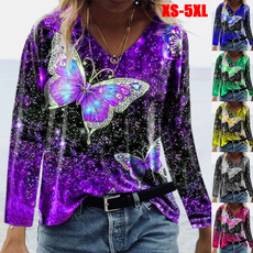 butterfly, blouse, Blouses & Shirts, Sleeve