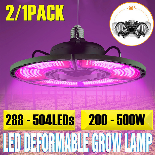 Foldable E26/E27 UFO Shape LED Plant Grow Light Bulb Full Spectrum Red ...