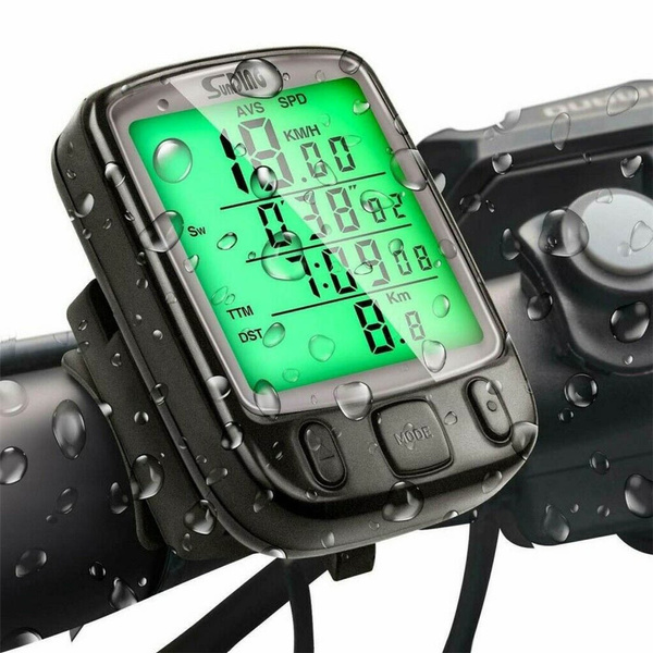 Waterproof Wired LCD Digital Cycle Bike Bicycle Computer Speedometer Odometer 