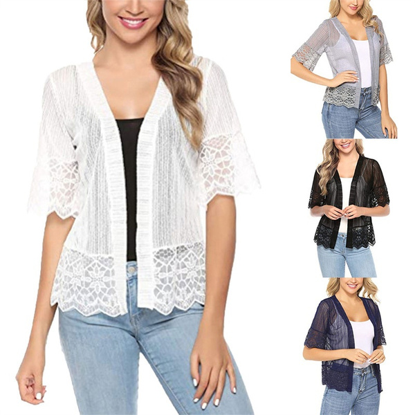 Thin cover shop up cardigan