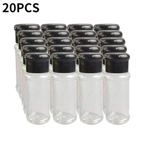 10Pcs Plastic Spice Jars Bottles Empty Seasoning Containers with