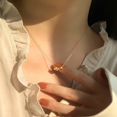 clavicle  chain, 18k gold, transferbeadnecklace, Chain