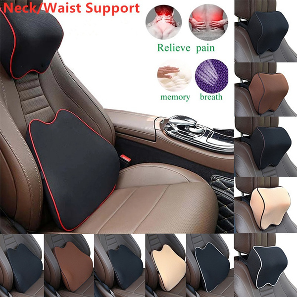 Car Head Pillow Waist By Memory Foam Car Neck Pillow Lumbar