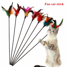 Funny, coloredfeather, Colorful, petfunnycatstick