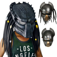 Alien Mask Antenna Cosplay Full Face Latex Masks CS Game Helmet ...