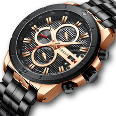Chronograph, Fashion, Waterproof, Stainless Steel