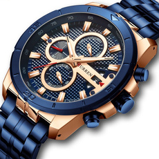 Chronograph, Fashion, Waterproof, Stainless Steel