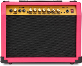 Guitars, pink, Speakers, Electric