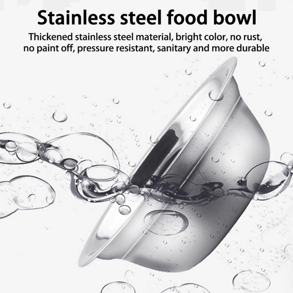Steel, water, catfoodbowl, pet bowl