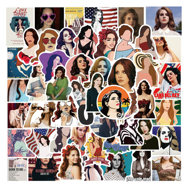 10/50Pcs Singer star Lana Del Rey Stickers for Luggage Laptop