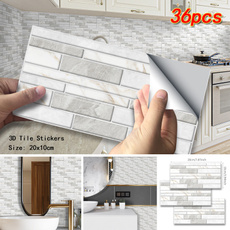 PVC wall stickers, Bathroom, diywallpaper, tilesticker