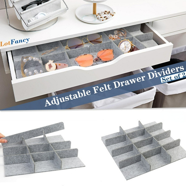 2 Set Felt Drawer Organizer Divider for KOMPLEMENT PullOut Tray