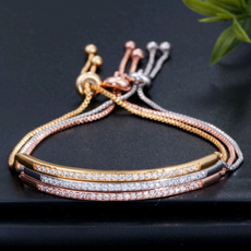 Sterling, Fashion, Chain bracelet, gold