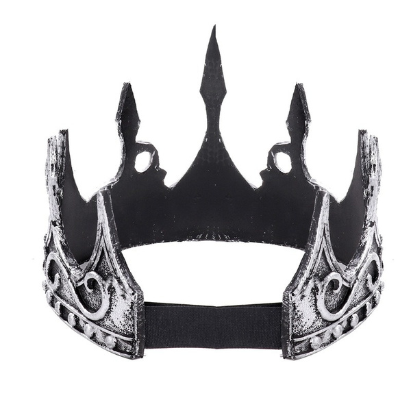 Adult Men King Crown Plastic Fancy Dress Party Hat Halloween Costume ...