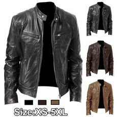Stand Collar, bikerjacket, Fashion, Coat