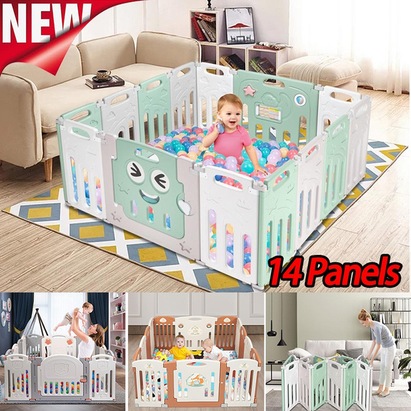 Baby Playpen Large Activity Safety Play Center - 14 Panels Baby