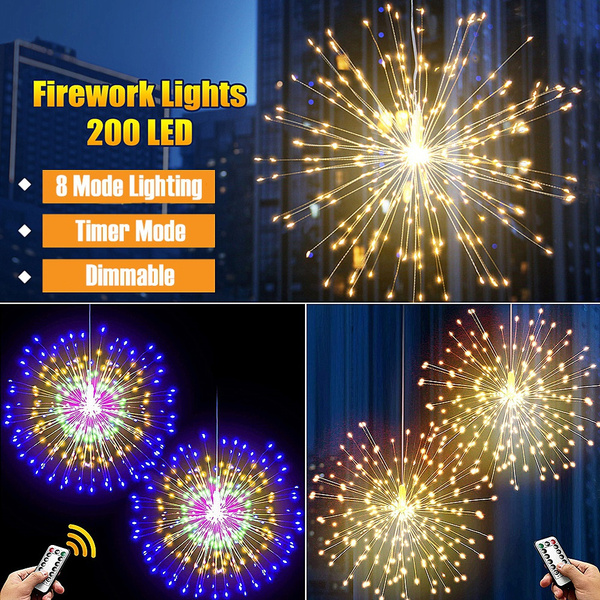 200LED Hanging Sphere Lights, Starburst Lights, Remote Control, indoor/outdoor