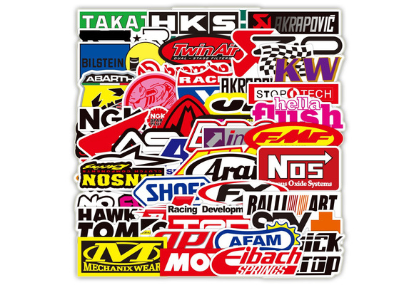 10/25/50/100PCS JDM Racing Car Modification Graffiti Waterproof Stickers  For Motorcycle Helmet Laptop Luggage Decals Sticker Toy