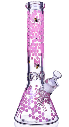 pink, cute, glasswaterpipe, smokingtool