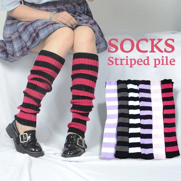 Gothic Striped Leg Warmers