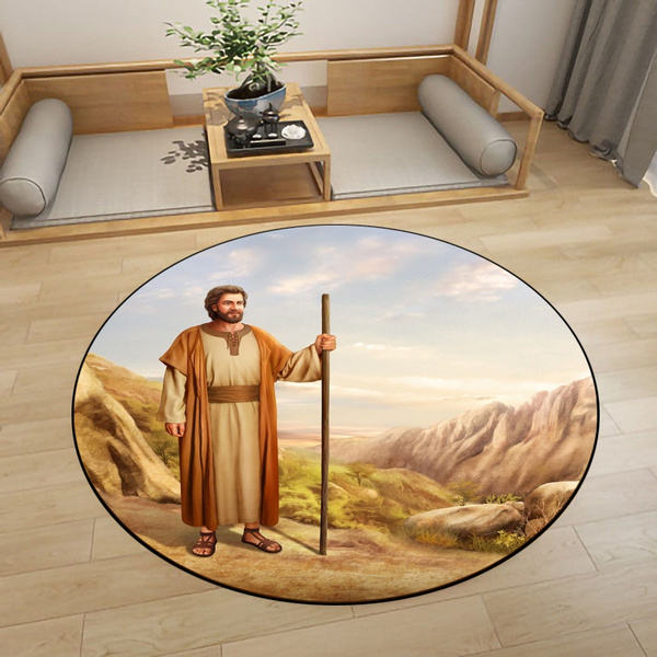 Soft religious carpet Jesus carpet bedroom living room floor mat