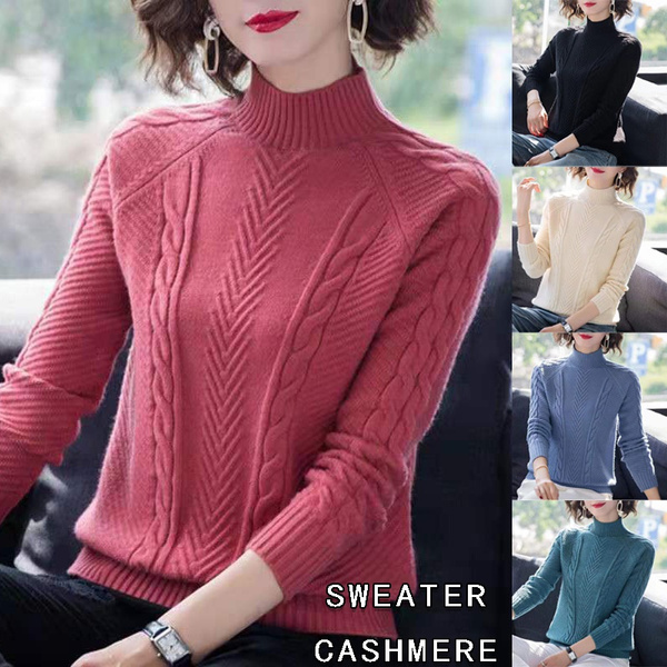 Cashmere Sweaters Fashion Spring Autumn Winter Warm Wool Soft Long