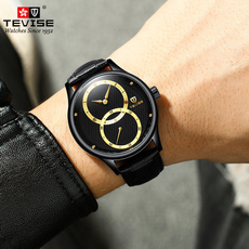 Men Business Watch, Casual Watches, leather strap, leather