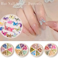 butterfly, decoration, nail stickers, stencil