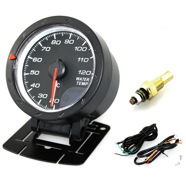 White 7 Color Water Temperature Gauge