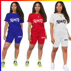Summer, tracksuit for women, Printed T Shirts, Women's Casual Tops