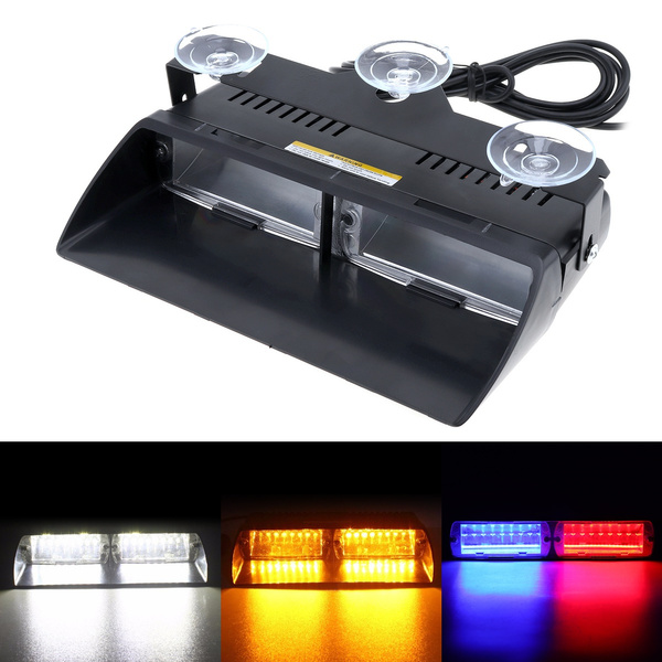 48W 16LED Signal Flashing Led Warning Light Police Strobe Flash