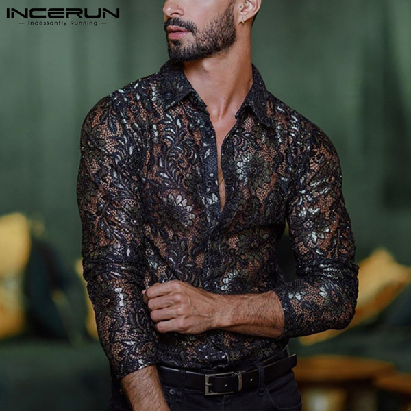 camisas transparentes para hombres