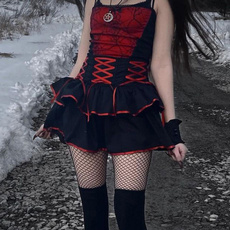 Mini, Goth, halloweenskirtoutfit, punkgothicskirt
