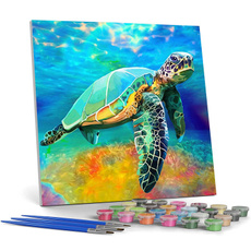 Turtle, paintbynumber, diypaintbynumber, paintbynumberscanva