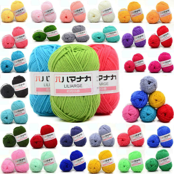 9 COLORS MILK Cotton Yarn Crochet Yarn Super Soft Wool Yarn for Knitting  Crochet $34.22 - PicClick AU