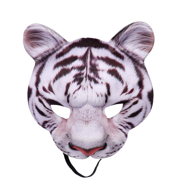 Animal Half Mask Tiger Mask Raptor Head Cosplay Prop Halloween ...