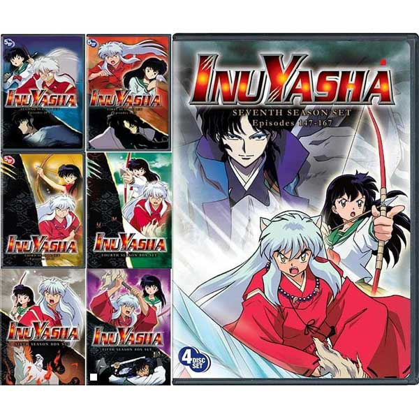 InuYasha Season 1-7 1 2 3 4 5 6 7 Collection 32-Disc Box Set | Wish