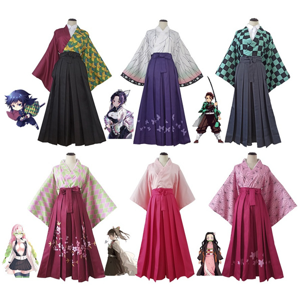 Anime Cosplay Costume Demon Slayer Kochou Shinobu Kamado Tanjirou ...