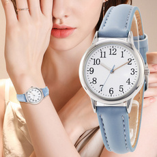 dial, Fashion, students watch, leather strap